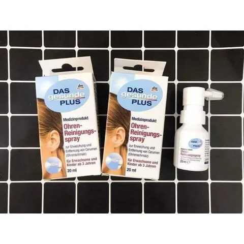 Xịt tan ráy tai Mivolis, an toàn,dễ sử dụng,làm sạch ráy tai,lọ 20ml