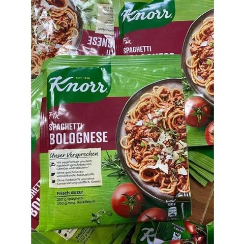 Gia vị nấu mì Ý Spaghetti Knorr tự nấu sạch sẽ, vệ sinh và an toàn cho cả gia đình