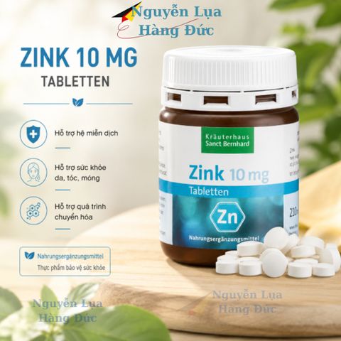 Bổ sung kẽm Zink 10mg, lọ 120 viên