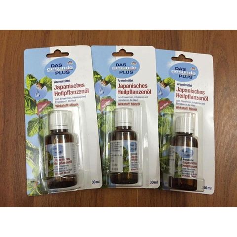 Dầu thảo dược Japanisches Heilpflanzenöl giúp giảm căng thẳng, mệt mỏi, nhức đầu, lọ 30ml