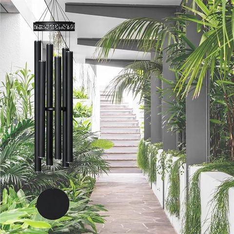Chuông gió, dùng trang trí nhà ở, sân vườn, chất liệu hợp kim nhôm sơn tĩnh điện, model RX438-2, kt (37.5*10)cm, nsx Dongyang Yijia Handicrafts Co., Ltd., mới 100%