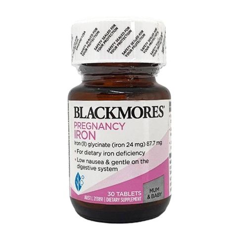 Sắt Blackmore Pregnancy Iron cho bà bầu 30 viên