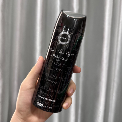 (Hàng Chuẩn) Xịt Thơm Toàn Thân Armaf Club De Nuit Perfume Body Spray Cho Nam - Hương Gỗ Cay Sang Trọng, Thiết Kế Cầm Nắm Tiện Lợi 200ml Chính hãng