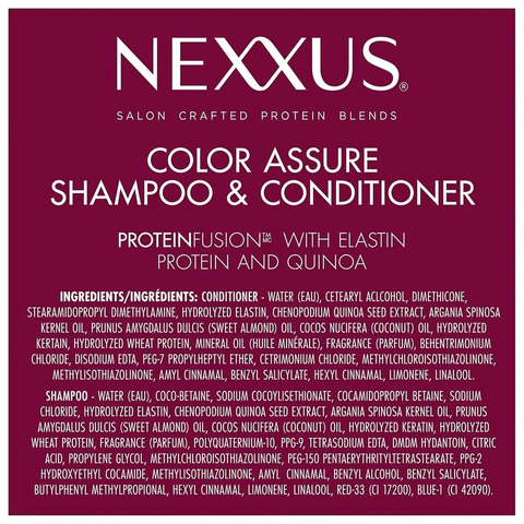 Bộ dầu gội & dầu xả Nexxus Color Assure 946mL – Dành cho tóc nhuộm