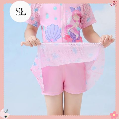 ĐỒ BƠI HỒNG CHO BÉ NỮ CUTE XINH XẮN