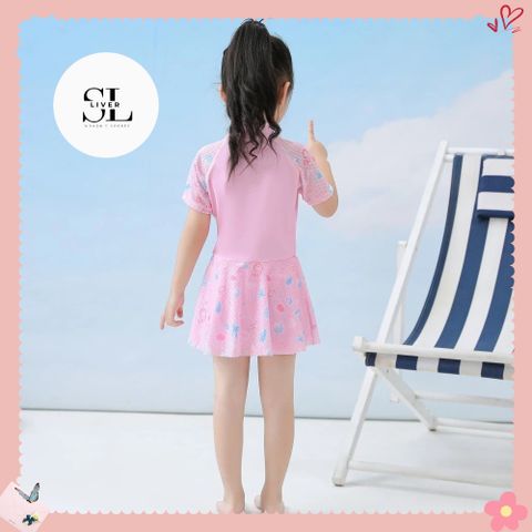 ĐỒ BƠI HỒNG CHO BÉ NỮ CUTE XINH XẮN