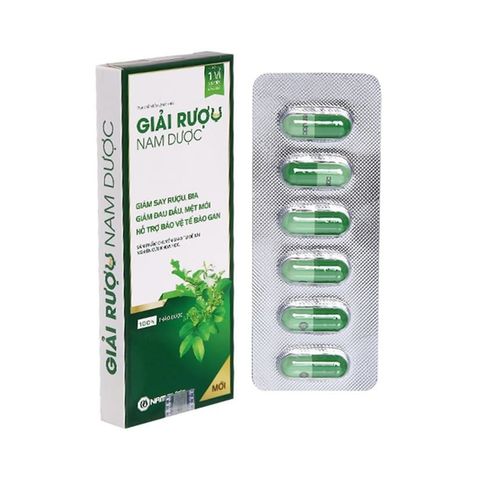 Nước giải rượu ByeSay Nam Dược (hộp 6 túi) giảm say rượu bia, giảm triệuu chứngg, tăng cường chức năng giải độc bảo vệ gan
