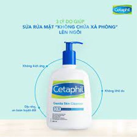 Sữa rửa mặt CETAPHIL Gentle Skin Cleanser giúp làm sạch và làm dịu da (Chai 500ml)