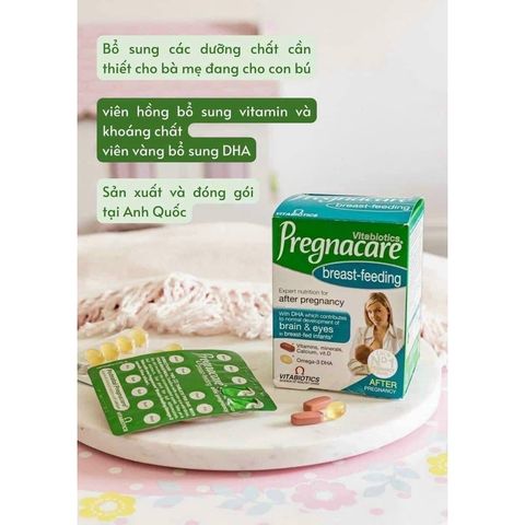 [NK CHÍNH HÃNG] Vitamin tổng hợp cho mẹ sau sinh và cho con bú Pregnacare Breastfeeding UK