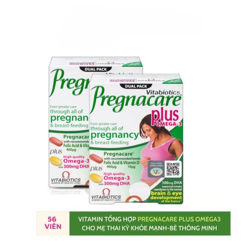 [Chính hãng] Pregnacare Plus Omega Vitamin Tổng Hợp cho Mẹ Bầu Và Cho Con Bú (Hộp/56 viên)