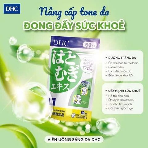 Combo Viên Uống Trắng Da Mờ Thâm 30 Ngày ( DHC C 60 Viên & DHC Trắng Da 30 Viên) Nhật Bản