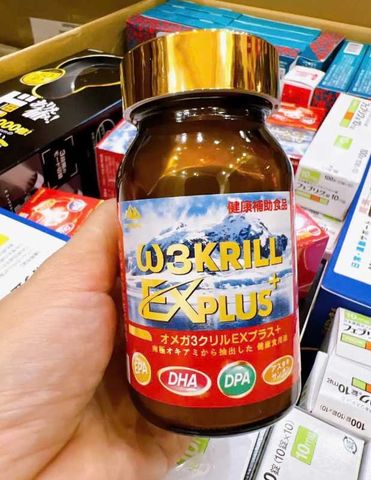 Dầu nhuyễn thể Omega 3 Krill EX Plus Yoshikawa 80 viên của Nhật Bản,  cải thiện sức khỏe tim mạch, nâng cao sức đề kháng của cơ thể