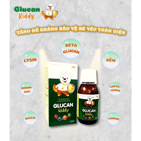 Siro GLUCAN KIDDY, siro Tăng cường miễn dịch,Tăng Sức Đề Kháng Cho Bé