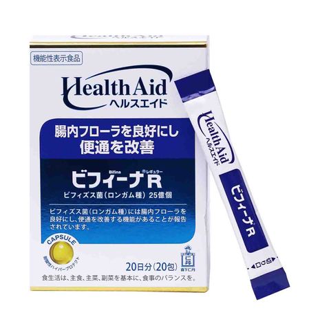 Men vi sinh Health Aid Bifina R Nhật Bản – 20 gói – Hỗ trợ tiêu hóa