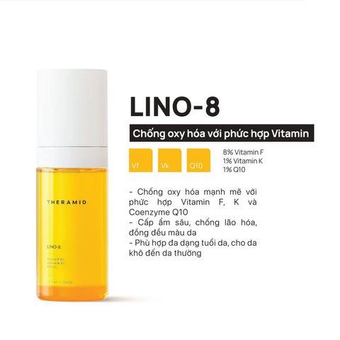 Tinh Chất Ngăn Ngừa Oxy Hóa Theramid Lino-8 Chai 30ml