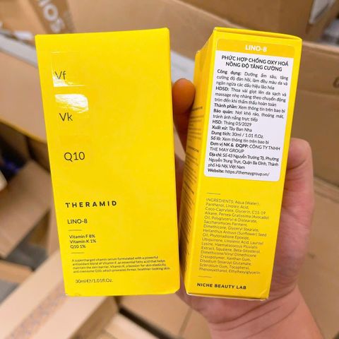 Tinh Chất Ngăn Ngừa Oxy Hóa Theramid Lino-8 Chai 30ml