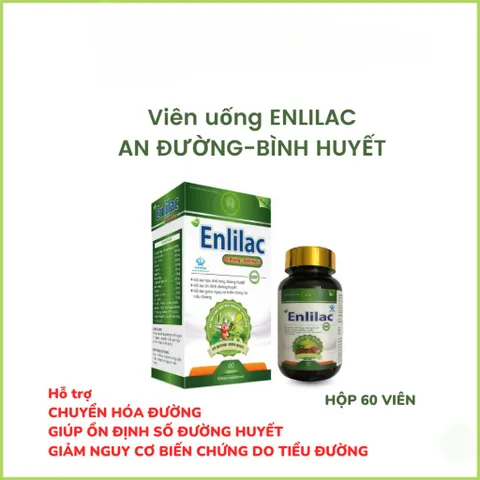 ENLILAC-GIÚP KIỂM SOÁT ĐƯỜNG HUYẾT-NGĂN NGỪA BIẾN CHỨNG TIỂU ĐƯỜNG-BÉO PHÌ-TIM MẠCH