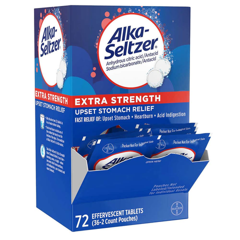 VIÊN SỦI CHUYÊN CÁC  VỀ BAO TỬ - ALKA SELTZER LEMON LIME U.S.A UPSET STOMACH RELIEF