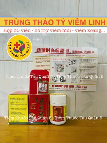 Trùng Thảo Tỷ Viêm Linh - Chong Cao Bi Yan Lin Hộp 30 Viên