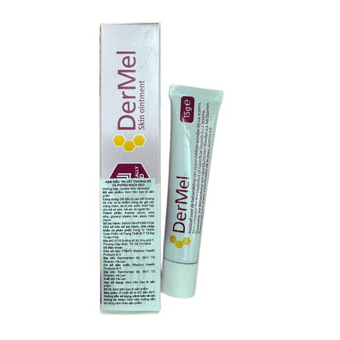 (CHÍNH HÃNG) Kem Dermel Skin Ointment Chăm Sóc Vết Thương Hở, Ngăn Ngừa Sẹo Dùng Được Cho Trẻ Sơ Sinh, Người Lớn - 15g