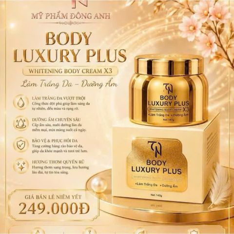 Kem Body Collagen X3 Luxury  - Dưỡng Da Trắng Sáng, Mềm Mịn, Mỹ Phẩm Chính Hãng Đông Anh, Hương Saffron Sang Trọng