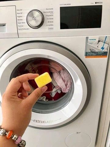 Viên Tẩy Lồng Máy Giặt Denkmit Đức 60 Viên - Giải Pháp Sạch Sâu, Khử Mùi, Diệt Khuẩn, Bảo Vệ Quần Áo và Tuổi Thọ Máy Giặt