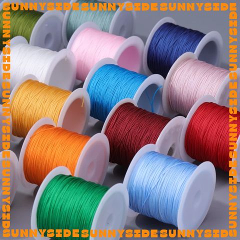 [0.4mm]Dây Dù Dây Cotton Không Co Giãn Đan Vòng Tay Dây Ngọc 71 Đan Vòng Làm Handmade Trang Sức Thắt Vòng Cuộn 35m