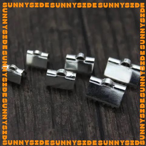 5 Cặp Đầu Kẹp Nối Đầu Dây Răng Cưa Inox Thép Không Gỉ Cao Cấp Làm Trang Sức Handmade DIY