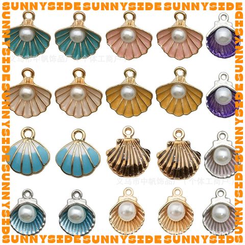 02 Charm Vỏ Sò Vỏ Ốc Sao Biển Nhiều Màu Sắc Làm Vòng Đeo Tay Mặt Dây Chuyền Phụ Kiện Trang Sức