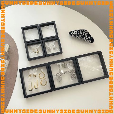 Hộp Đựng Trang Sức Màng PE Trong Suốt, Hộp Trang Sức Mini Trưng Bày Nữ Trang