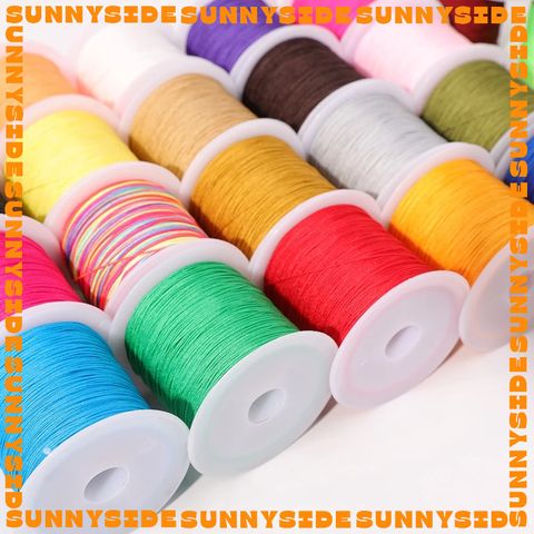 [0.4mm]Dây Dù Dây Cotton Không Co Giãn Đan Vòng Tay Dây Ngọc 71 Đan Vòng Làm Handmade Trang Sức Thắt Vòng Cuộn 35m