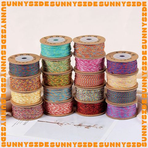 Dây Chỉ Ngũ Sắc Tây Tạng Sợi Cotton Đan Vòng Làm Handmade Trang Sức Thắt Vòng Phong Cách Dân Tộc
