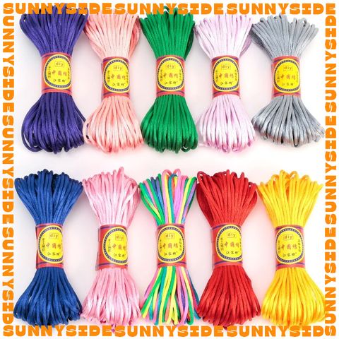 20m Dây Tim 1.5mm Không Co Giãn Đủ Màu Thắt Vòng Tay, Dây May Mắn, Dreamcatcher, Thắt Nút Trung Hoa, Làm Handmade
