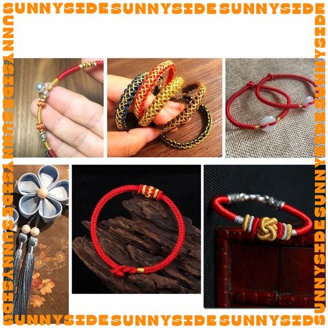 Cuộn Dây Xoắn Ánh Nhũ Lấp Lánh 6 Sợi Đan Vòng Tay Làm Handmade Trang Sức Thắt Vòng Cuộn 20m
