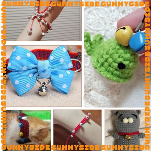 20 Cái Chuông Mini 6mm-8mm-10mm-12mm-14mm Trang Trí Thủ Công Handmade DIY, Làm Lục Lạc Chó Mèo, thú cưng