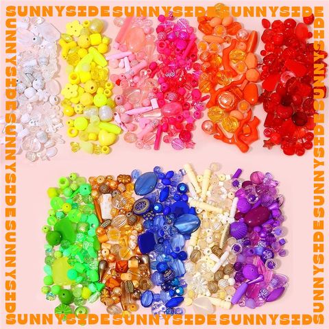 Set 30gr Hạt Cườm Nhựa Mix Ngẫu Nhiên Nhiều Màu Làm Phụ Kiện Trang Sức Handmade DIY
