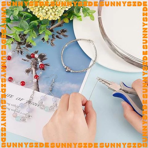 Cuộn Dây Cước Thép Bọc Nhựa 0.3mm Siêu Mảnh Dùng Xâu Vòng Định Hình Làm Trang Sức Handmade DIY