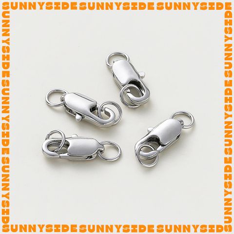Khoá Càng Cua Mini Mạ Vàng 14K Cao Cấp 10mm Kèm Khoen Tròn Làm Trang Sức Handmade DIY