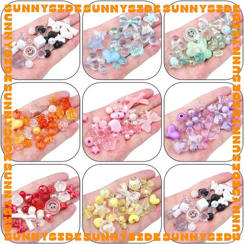 Set 30gr Hạt Cườm Nhựa Mix Ngẫu Nhiên Nhiều Màu Làm Phụ Kiện Trang Sức Handmade DIY