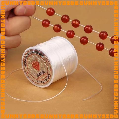1 Cuộn Dây Cước Lụa Đàn Hồi 50m Dây Thun Lụa Loại 1 Xỏ Chuỗi Hạt Làm Handmade Trang Sức Thắt Vòng Đồ Thủ Công