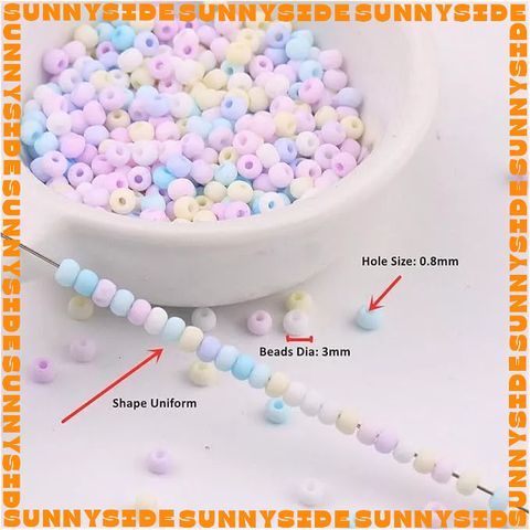 Gói 10g Hạt Cườm Tròn 3mm Cao Cấp Màu Matte Xỏ Vòng Tay Vòng Cổ Trang sức Phụ Kiện Handmade