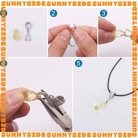 2 Cái Móc Gắn Mặt Dây Chuyền Mạ Vàng 18K Cao Cấp Làm Vòng Tay Dây Chuyền Trang Sức Handmade DIY