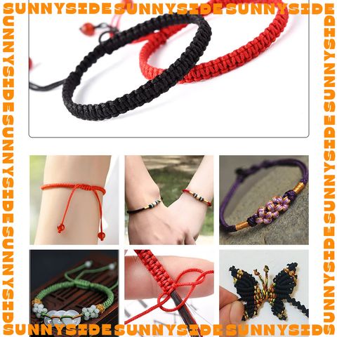 Dây Dù Không Co Giãn 0.8mm Dây Ngọc 72 Dây Cotton Đan Vòng Tay Làm Handmade Trang Sức Thắt Vòng Cuộn 45m