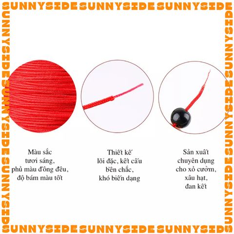 Dây Dù Không Co Giãn 0.8mm Dây Ngọc 72 Dây Cotton Đan Vòng Tay Làm Handmade Trang Sức Thắt Vòng Cuộn 45m