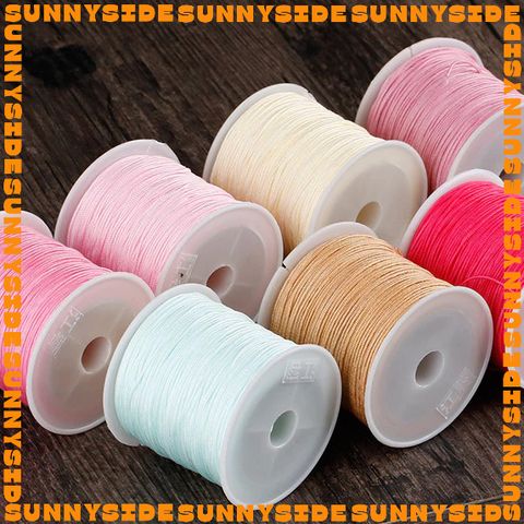 Dây Dù Không Co Giãn 0.8mm Dây Ngọc 72 Dây Cotton Đan Vòng Tay Làm Handmade Trang Sức Thắt Vòng Cuộn 45m