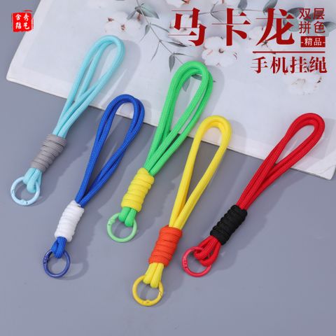 01 Móc Khoá Dây Đôi - Dây Dù Paracord Màu Pastel Làm Móc Khoá Điện Thoại Balo Handmade