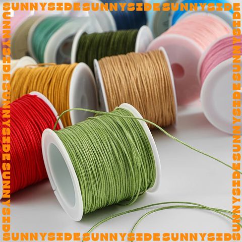 Dây Dù Xịn Đan Vòng Tay 0.8mm Dây Cotton Dây Ngọc 72 Đan Vòng Thủ Công Làm Handmade Trang Sức Thắt Vòng Cuộn 45m