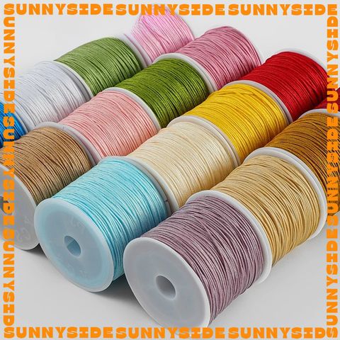 Dây Dù Xịn Đan Vòng Tay 0.8mm Dây Cotton Dây Ngọc 72 Đan Vòng Thủ Công Làm Handmade Trang Sức Thắt Vòng Cuộn 45m