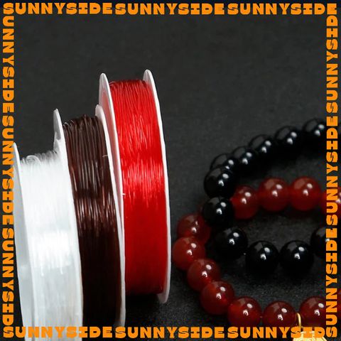 1 Cuộn Dây Cước Thun Co Giãn Nhiều Màu Trong Suốt Xỏ Chuỗi Hạt Làm Handmade Trang Sức Thắt Vòng Đồ Thủ Công