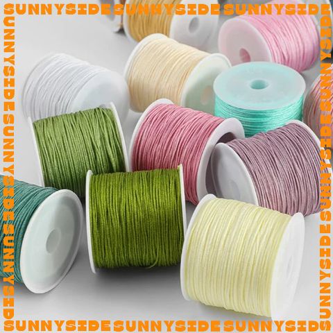Dây Dù Xịn Đan Vòng Tay 0.8mm Dây Cotton Dây Ngọc 72 Đan Vòng Thủ Công Làm Handmade Trang Sức Thắt Vòng Cuộn 45m